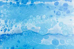 White And Blue Abstract Painting