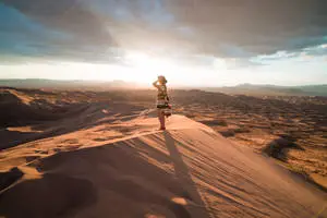 An oasis in the desert. 